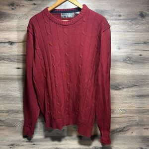 Oscar de la Renta Men's‎ Red Pullover Sweater Size Medium